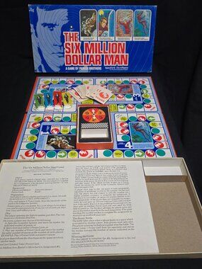 1975 A Parker Game - THE SIX MILLION DOLLAR MAN! Board Game - 100% Complete